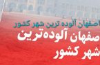 اصفهان آلوده ترین شهر کشور