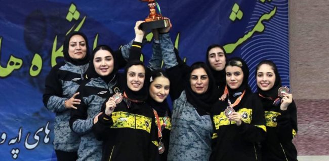 کسب مقام سوم در لیگ برتر اسلحه فلوره توسط بانوان طلایی شمشیرباز سپاهان