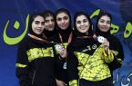 کسب عنوان نایب قهرمانی شمشیربازی در اسلحه سابر توسط بانوان سپاهانی در لیگ کشور
