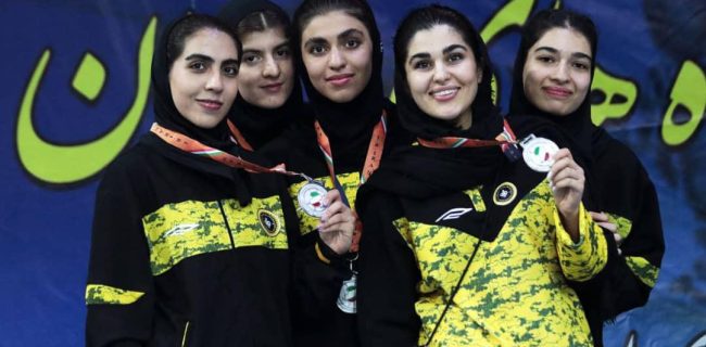 کسب عنوان نایب قهرمانی شمشیربازی در اسلحه سابر توسط بانوان سپاهانی در لیگ کشور