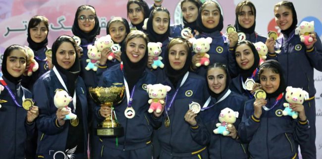 بانوان طلایی ووشو قهرمان لیگ برتر جوانان